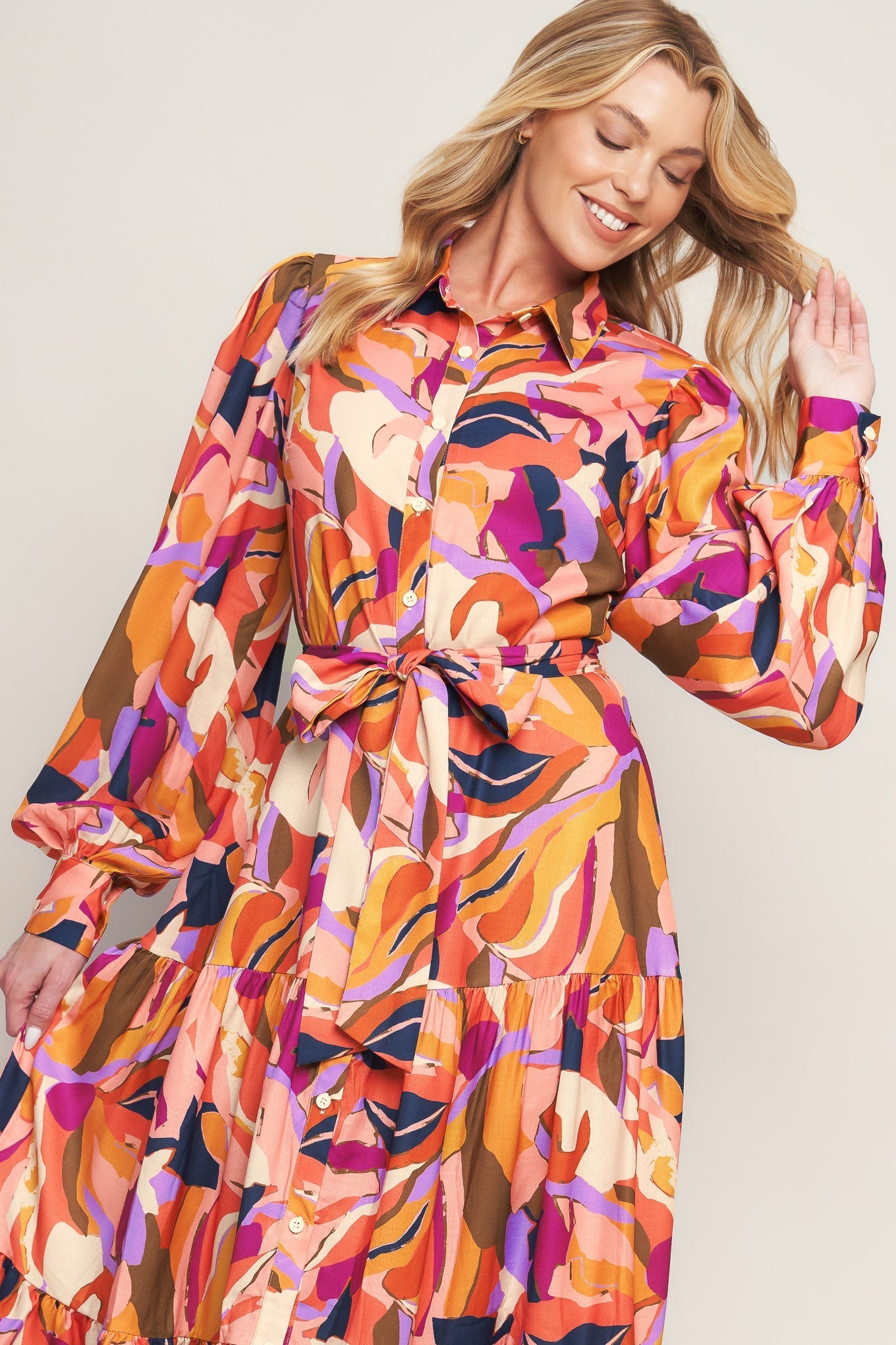 ROSEWOOD ROMANCE WOVEN MIDI DRESS Flying Tomato